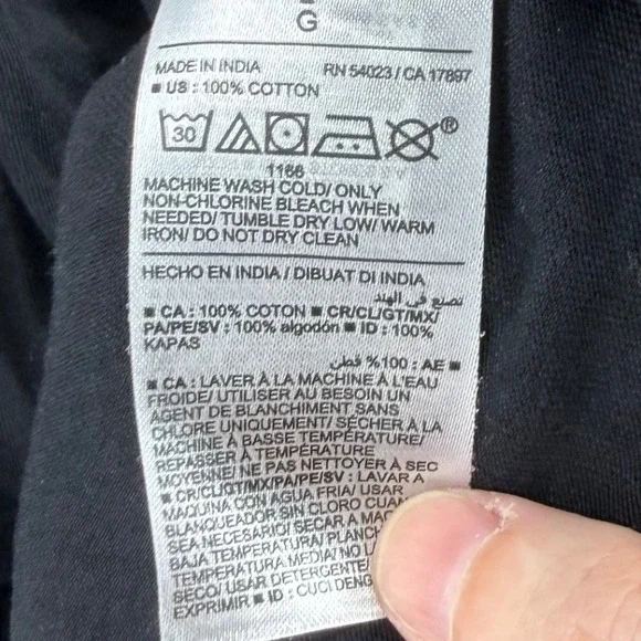 Old Navy Tiered Knit Dress Women Large Black Short Sleeve Mini Cotton 559533-03 - Picture 6 of 9